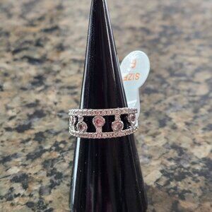 Bomb Party RBP5658 "Glam Doll" Rose Quartz Cubic Zirconia Sz 6